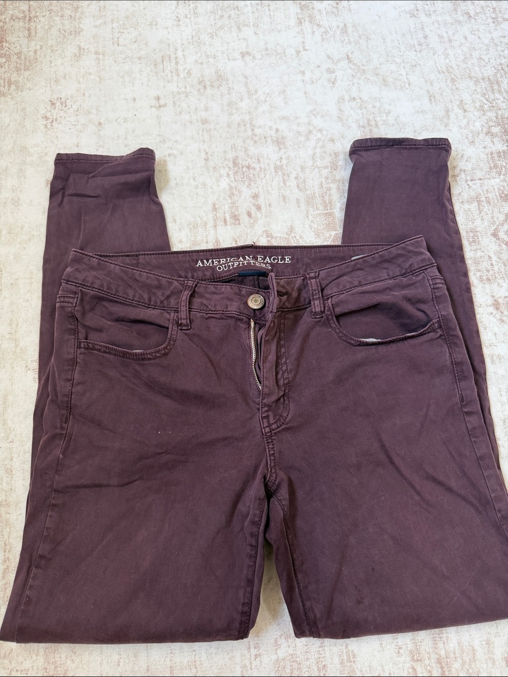American Eagle Outfitters Deep Plum Skinny Jeans